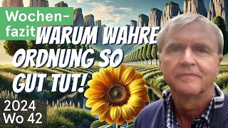 WochenFazit  Warum wahre Ordnung so gut tut 2024Wo42 [upl. by Ardnued475]