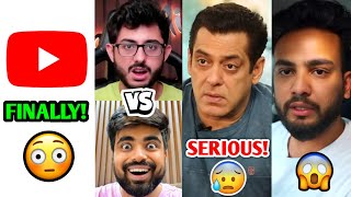 FINALLY YouTube took Action on this😳 Salman Khan SERIOUS News CarryMinati Vs Dushyant Elvish [upl. by Harutak]