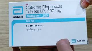 Cefaxime Dispersible Tablet 200 mg uses in hindi  Antibiotic Tablet cefaxime 200 mg use [upl. by Uol379]