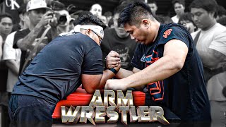 Unang SUPER HEAVYWEIGHT Match sa ARM WRESTLING [upl. by Lleda]