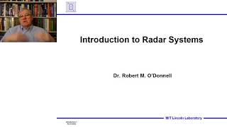 Introduction to Radar Systems – Lecture 1 – Introduction Part 1 [upl. by Klimesh]