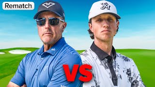 Phil Mickelson Vs Grant Horvat REMATCH [upl. by Eivol]