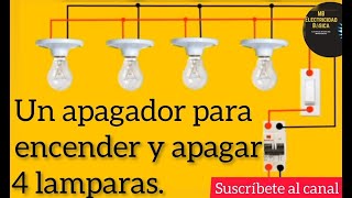 Como hacer una conexión de un interruptor doble con dos focos independientemente cada uno paralelo [upl. by Rebel]