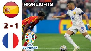 SPANYOL vs PRANCIS  Hasil Piala Eropa 2024 Tadi Malam  EURO 2024 [upl. by Quar704]