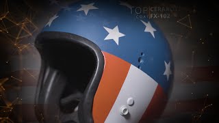 Cerakote  Stars and Stripes Motorcycle Helmet [upl. by Yasmar]