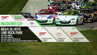 SIMCO Mazda MX5 Cup 2024  Round 4  Lime Rock Park  rFactor2  LIVE [upl. by Akinek]