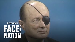 From the Archives Israeli Defense Minister General Moshe Dayan on quotFace the Nationquot February 1972 [upl. by Annahsal704]