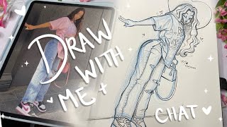 I’M BAAACK😱🥳 Update  Draw with Me✍🏽✨💗 [upl. by Cherian838]