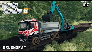 Kobelco SK210  Public Works and Farming  Erlengrat  Farming Simulator 19  Episode 17 [upl. by Cristi212]