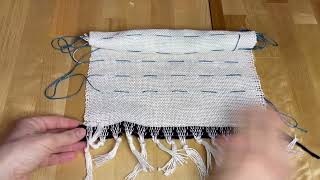 Rigid Heddle Loom Cutting Warp Off [upl. by Waneta]