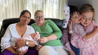 BRINGING OUR NEWBORN BABY HOME  Meeting Her Grandparents Hazel Singh [upl. by Timotheus36]