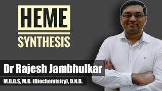 Heme synthesis pathway with mnemonic [upl. by Keelin151]