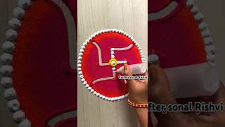 Easy swastik Rangoli designs diwali decoration 🪔 [upl. by Ainegul23]