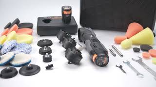 Unboxing ShineMate EB210K standard kit versatile DAamp rotary mini polisher [upl. by Jacquenetta]