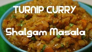 Turnip Curry  Indian Shalgam  Shaljam Masala vegan [upl. by Bathsheeb]