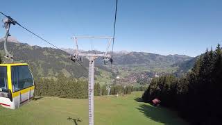 Switzerland  Gondola  Gstaad to Wispile [upl. by Cleo]