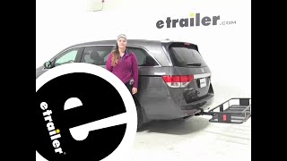 etrailer  Curt Hitch Cargo Carrier Review  2015 Honda Odyssey C18151 [upl. by Anilag198]