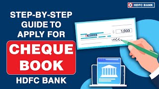 Stepbystep guide to apply for Cheque Book  HDFC Bank [upl. by Nivert583]