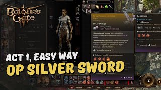 Easy way to get the OP Githyanki sword in Act 1  Baldurs Gate 3 [upl. by Leikeze]