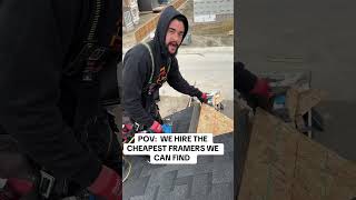 Cheap is good roofing bluecollar construction trades yyc milwaukeepowertools roofers 2024 [upl. by Otir]