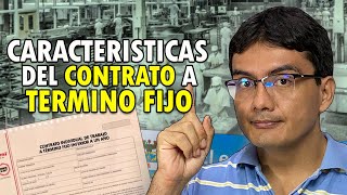 Las características del contrato laboral a término fijo en Colombia [upl. by Hylan689]