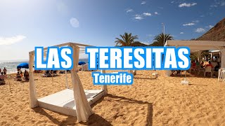 Playa de las Teresitas Tenerife Spain 🇪🇸 4K Walking Tour [upl. by Llesig]