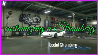 GTA 5 ONLINE  CUSTOMIZING NEW STROMBERG CAR [upl. by Yrallam]