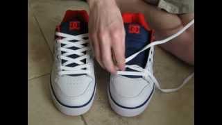 Simple How To Lace Shoes Normal Way and with No Bow [upl. by Neall66]