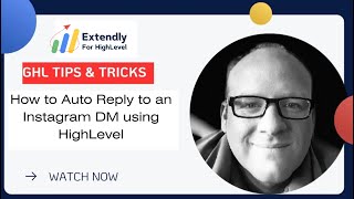 How to Auto Reply to an Instagram DM using HighLevel [upl. by Nodearb]