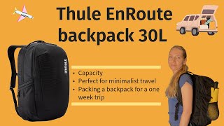 Thule backpack Enroute 30l review The best backpack for travel [upl. by Bronny328]