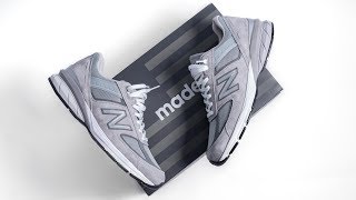 How New Balance Perfected the SNEAKER  New Balance 990V5 ON FEET REVIEW [upl. by Ekusuy332]