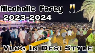 Alcoholic Party In Calangute Beach 31 December 20232024 [upl. by Him]