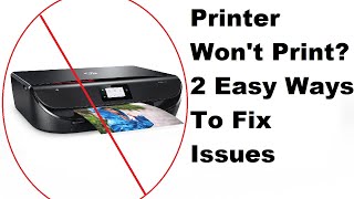 HP Printer Wont Print 2 Simple Ways To Fix Printer Issues [upl. by Ardaid64]