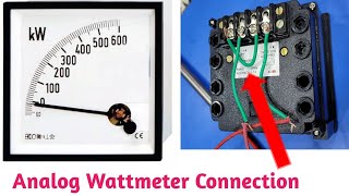 How to Connect Wattmeter in Circuit Analog Wattmeter ConnectionHow to Connect Wattmeter With Loud [upl. by Nagaet]