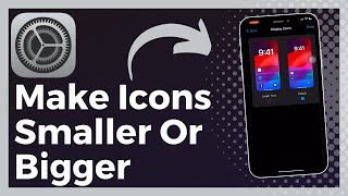 How To Make iPhone App Icons Smaller Or Bigger Easy [upl. by Eugor]