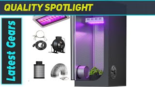 TopoGrow 300W LED Grow Tent Kit Complete Setup for Indoor Plant Growth [upl. by Menken]