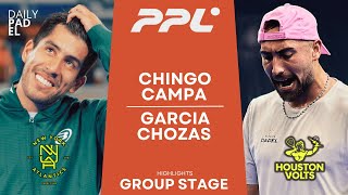 PUTTING UP A FIGHT  ChingottoCampa VS GarciaChozas  Padel Pro League  New York  Highlights [upl. by Nnylsia]