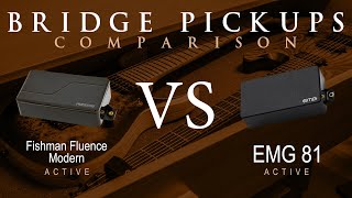 EMG 81 vs FISHMAN FLUENCE MODERN ceramic  Active Bridge Pickup Guitar Tone Comparison Demo [upl. by Gobert]