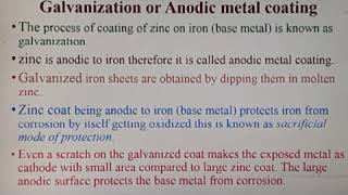 Galvanization amp Tinning quotElectrochemicalCorrosionquot Dr Anima Upadhyay [upl. by Annonyw]