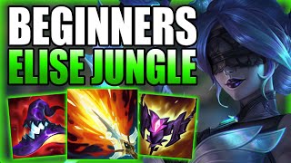 HOW TO TAKE OVER GAMES WITH ELISE JUNGLE FOR BEGINNERS IN S14  Gameplay Guide League of Legends [upl. by Timofei232]