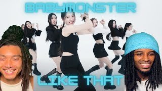 BABYMONSTER  LIKE THAT EXCLUSIVE PERFORMANCE VIDEO  REACTION [upl. by Berne]