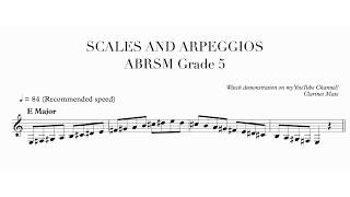 201821 Clarinet Grade 5 ABRSM Scales and Arpeggios with Harmonic Minor  Clarinet Mate [upl. by Nolyar]