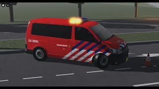 BrandweerampPolitie dienst in leeuwarden Leeuwarden Roblox [upl. by Ocsecnarf]