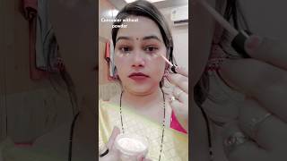 Concealer withwithout Powder hack 😱 concealer shorts youtubeshorts makeup youtubefeed youtub [upl. by Caraviello]