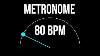 METRONOME 80 BPM 🎶 5 minutes metronome [upl. by Batholomew879]