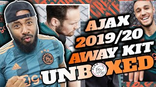 UNBOXING AJAX 201920 AWAY SHIRT  KIT REVIEW [upl. by Odranar]