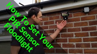 How To Alter The Settings On Your PIR Floodlight  Security Light Sensor Settings [upl. by Chaffinch431]