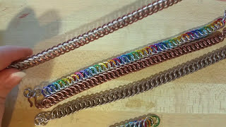 How to half persian 41 chainmaille [upl. by Debarath372]