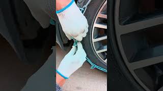 Easy to install car snow chains [upl. by Sufur]