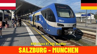 Cab Ride Salzburg  Munich Austria amp Germany train drivers view 4K [upl. by Repip959]